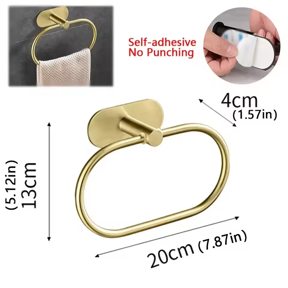 Self-Adhesive Bathroom Towel Holder