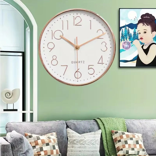 8 Inch Quartz Silent Wall Clock Decor