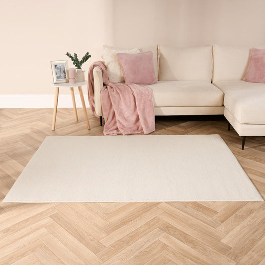 Boucle Fleece Area Rug for Living Room and Bedroom - Soft, Non-Slip Modern Carpet