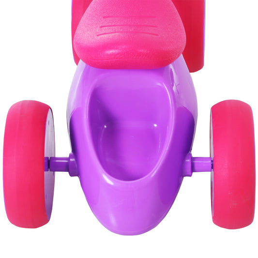 Baby Balance Bike Toddler Safe Training 4 Smooth Rubber Wheels W/Storage Bin