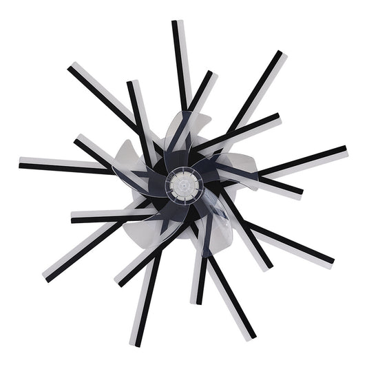 6 Speed Large LED Ceiling Fan with Lighting LED Light Adjustable Wind + Remote