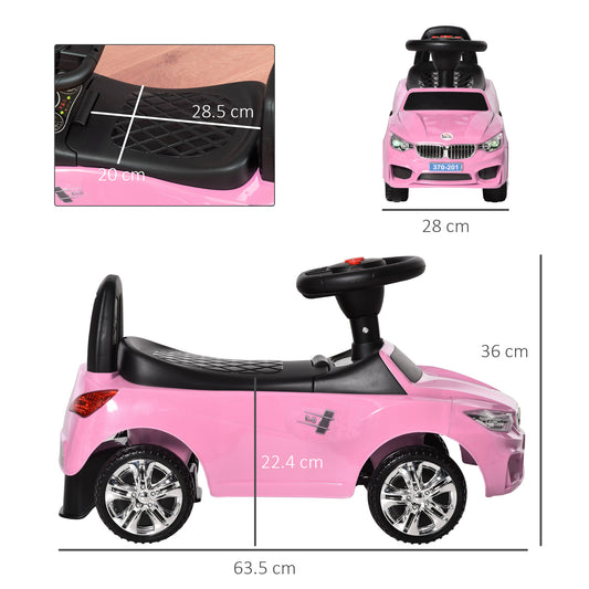 Ride on Sliding Car Baby Toddler Horn Music Working Lights Storage No Power