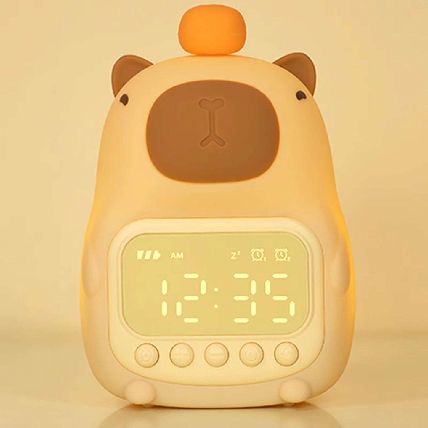 Cute Rechargeable Kids LED Alarm Clock
