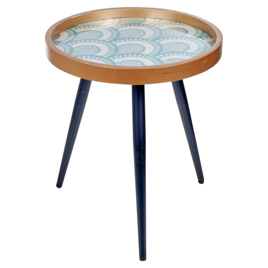 Round Side Coffee Table Set of 2 Metal Home Furniture Living Room Portable Decor