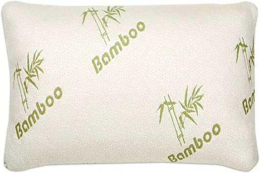 Bamboo Memory Foam Pillow – Anti-Bacterial Orthopedic Support for Head, Neck, and Back