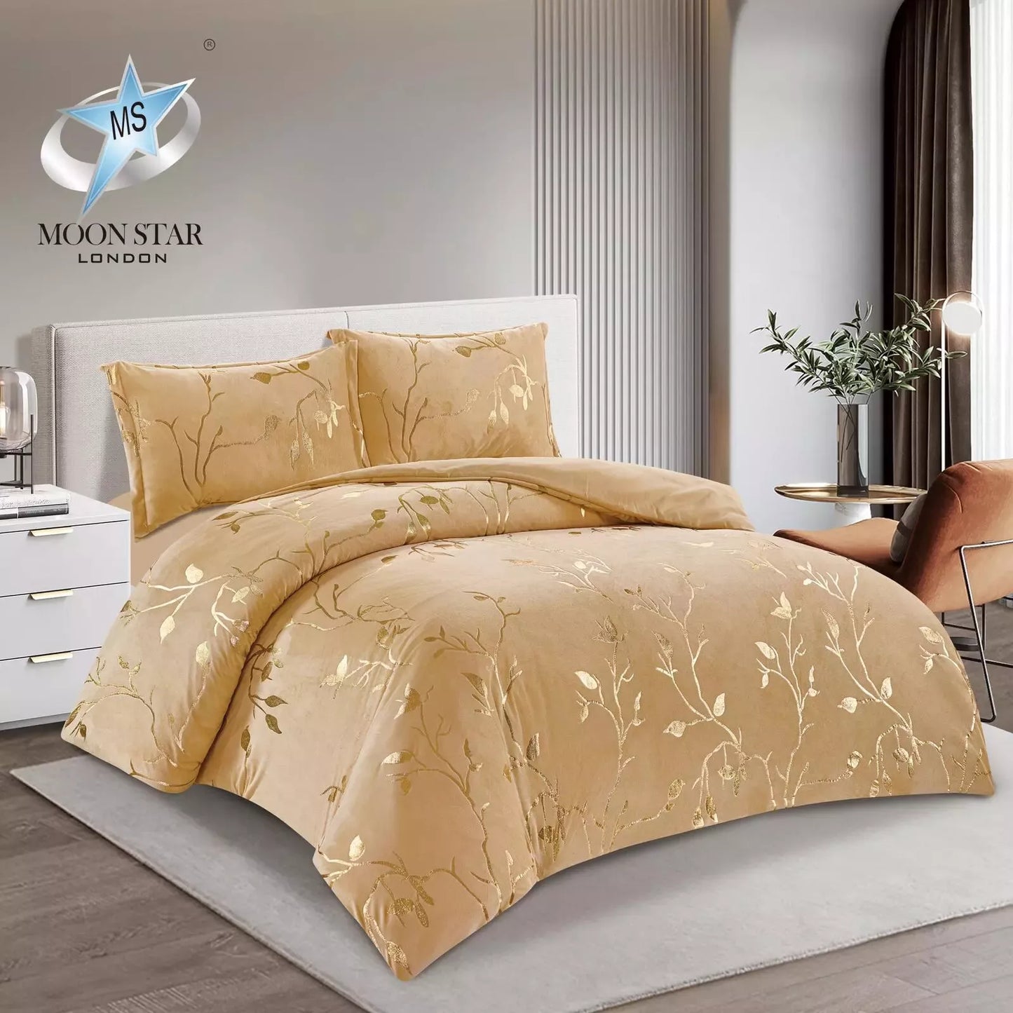 Luxury 3-Piece Printed Comforter Set - Premium Quality Polycotton Bedding