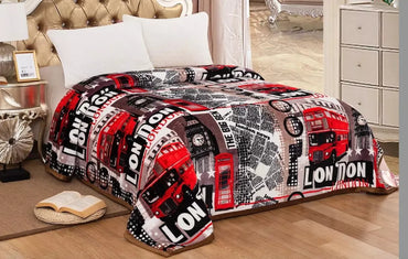 3-Piece King Bed Throw Set – Soft Warm Sherpa Fleece with 2 Pillow Cases