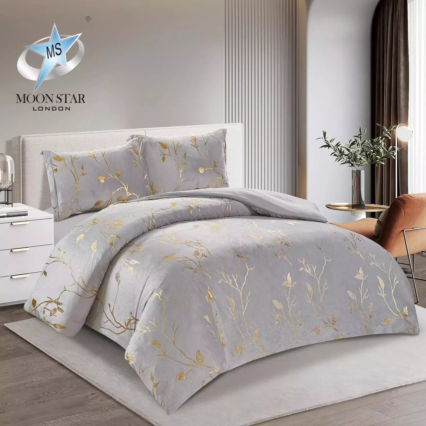 Luxury 3-Piece Printed Comforter Set - Premium Quality Polycotton Bedding