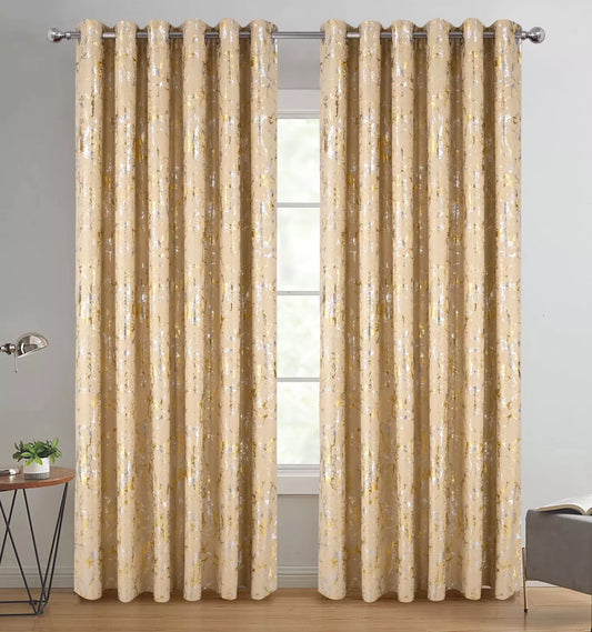 Calligraphy Galaxy Thermal Blackout Curtains
