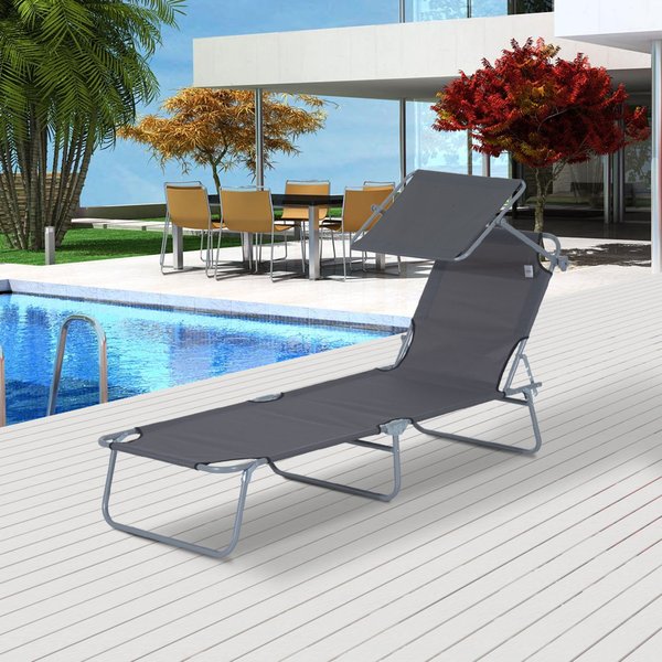 Adjustable Lounger Seat with Sun Shade - Cints and Home