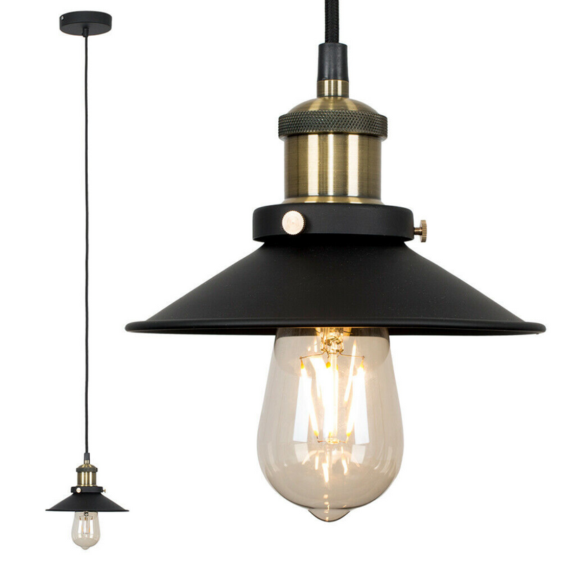 Black Antique Brass Ceiling Light - Cints and Home