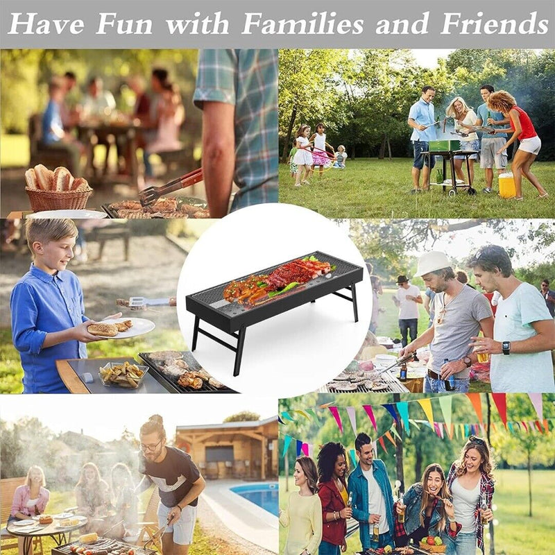 Stainless Steel Portable Charcoal Barbecue Grill