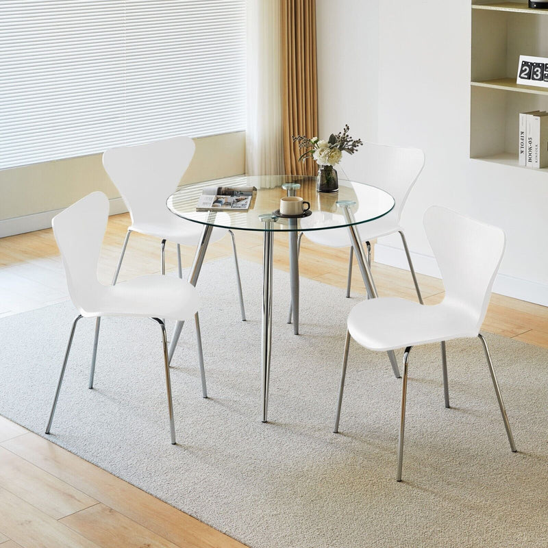 Tempered Glass Round Dining table
