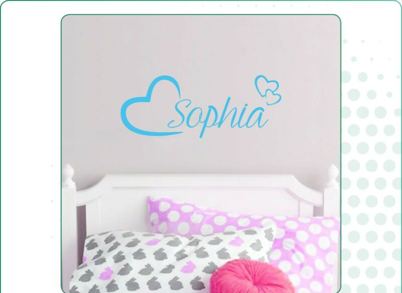 Girls Room Personalized Wall Sticker - Cints and Home