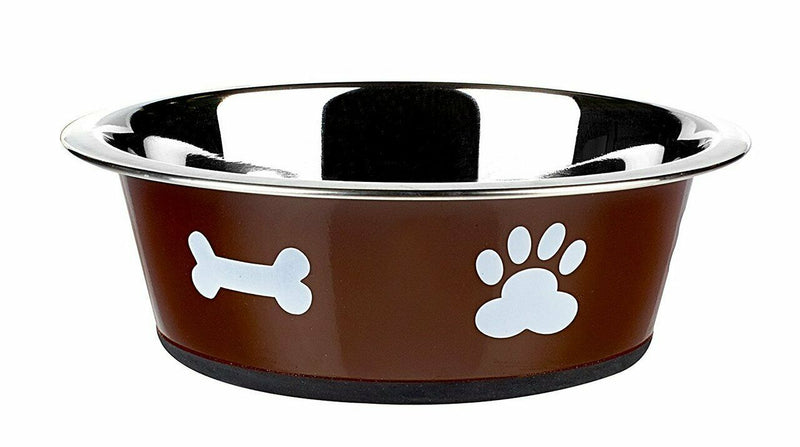 Large Classic Pet Metal Meal Bowl - Cints and Home