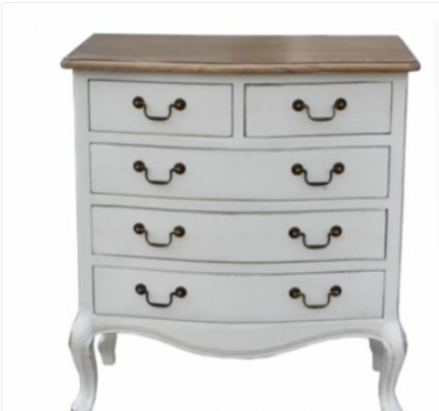 Shabby 2 Over 3 Bedroom Chest - Cints and Home