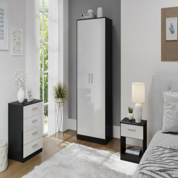 3 Piece High Gloss Bedroom Wardrobe Sets - Cints and Home