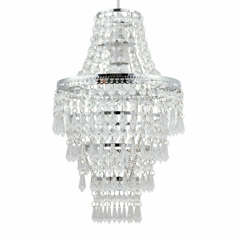 Modern Style Clear Acrylic Crystal Chandelier - Cints and Home