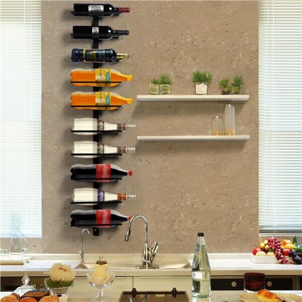 10 Bottle Wall Mounted Wine Rack