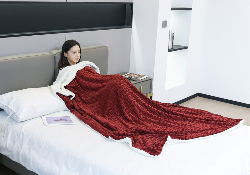 Luxury Sherpa Throws  Reversible Blanket
