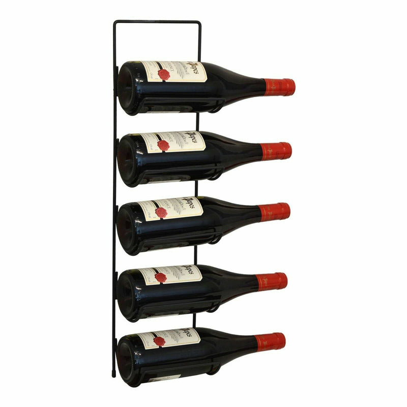 5-Bottle Wall Mounted Wine Rack