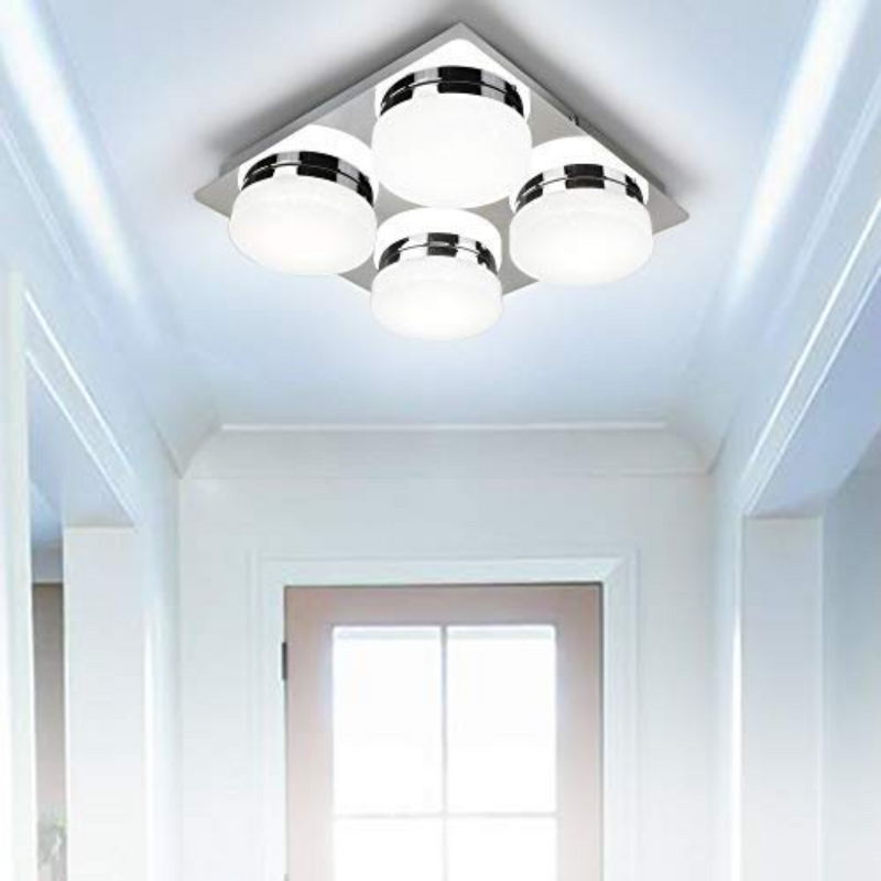 Cool White 4 Way Round Shade Ceiling Light - Cints and Home