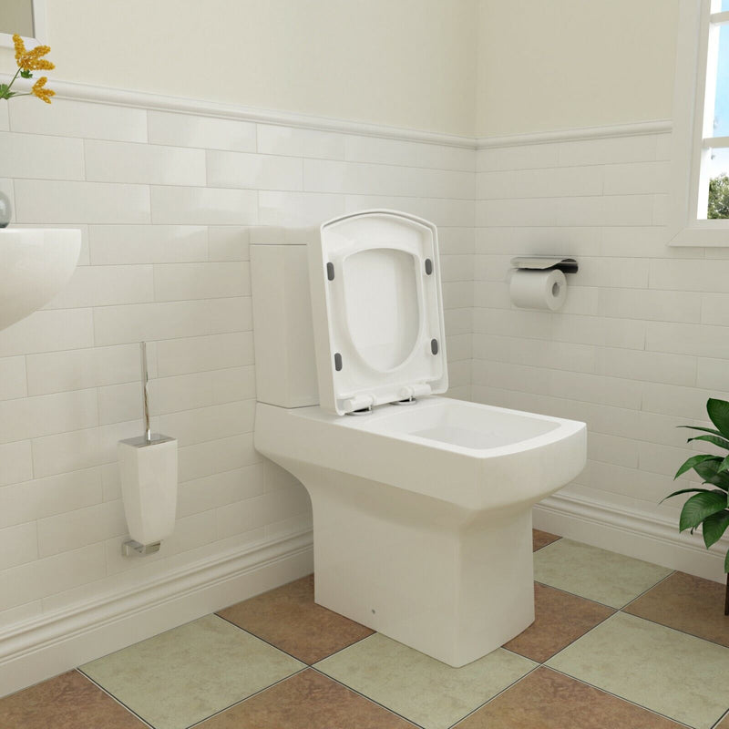 Modern White Ceramic Close Coupled Toilet