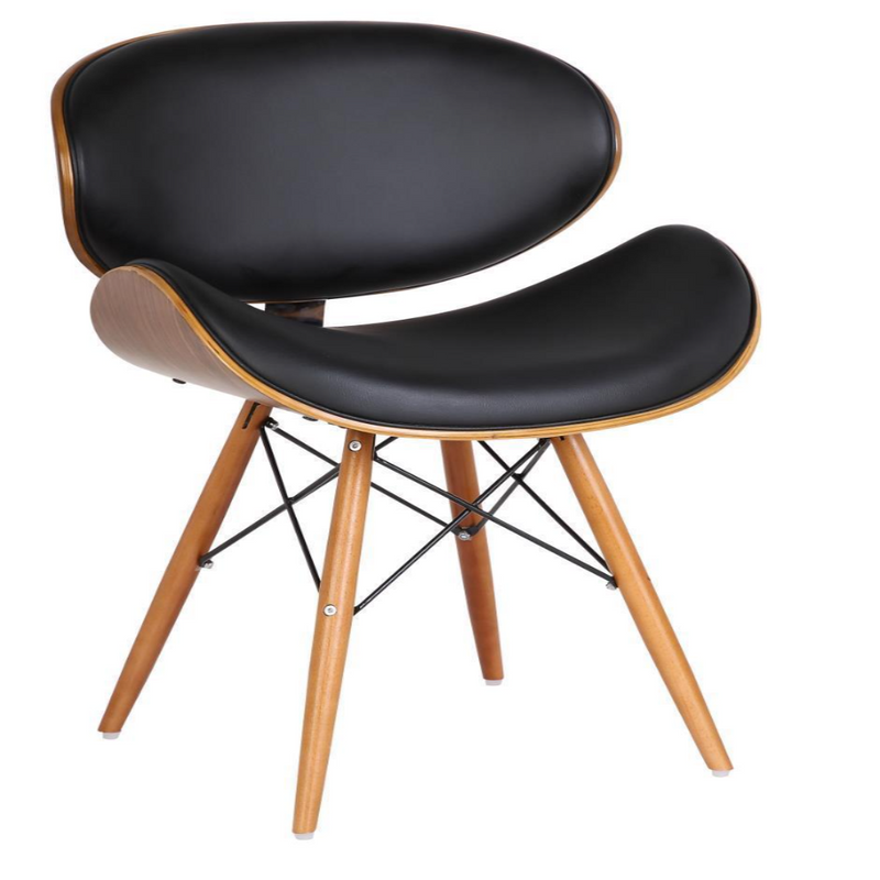 Walnut finish Retro Style Dining Chair black - Cints and Home