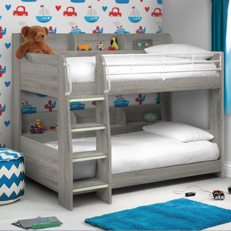 Children's Wooden Bunk Bed With Open Spring Mattress - Cints and Home