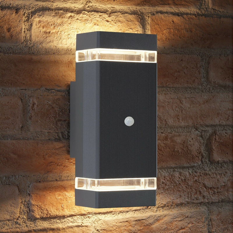 Black Outdoor Wall Motion Light - Cints and Home