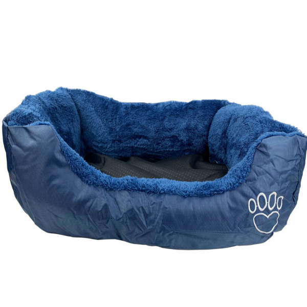 Blue Cushioned Kitten/Puppy Bed - Cints and Home