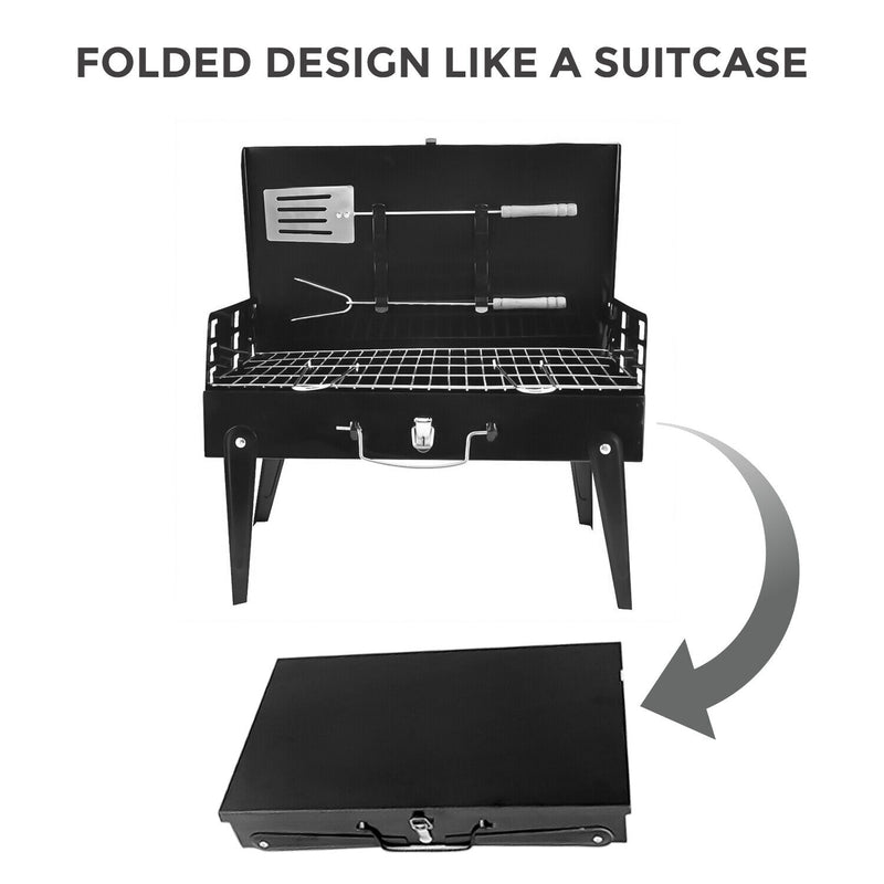 Portable Folding Charcoal BBQ  Camping Grill