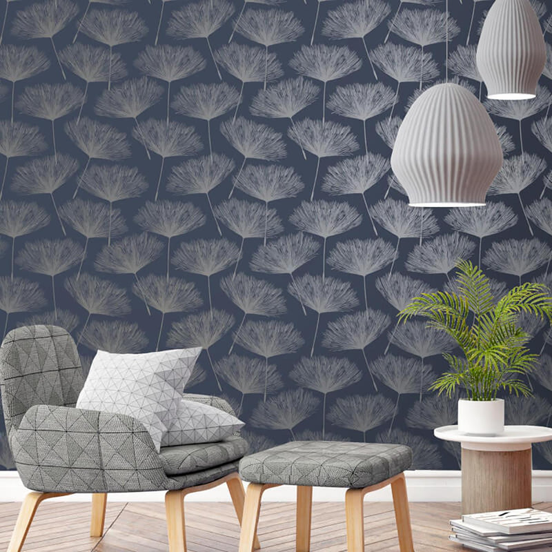 Glistening Fleur Floral Wallpaper - Cints and Home