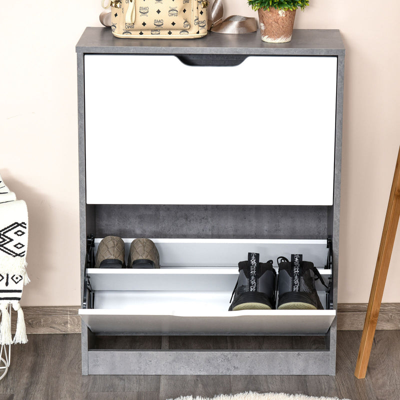 Two Drawer Shoe Cabinet - Cints and Home