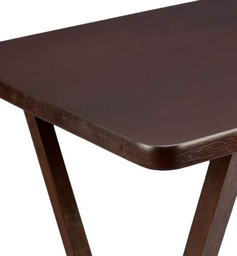 Foldable Sofa Side Snack/Coffee Table (dark walnut) - Cints and Home
