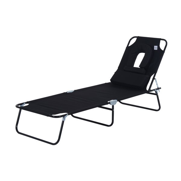 Adjustable Sun Lounger With Pillow - Cints and Home