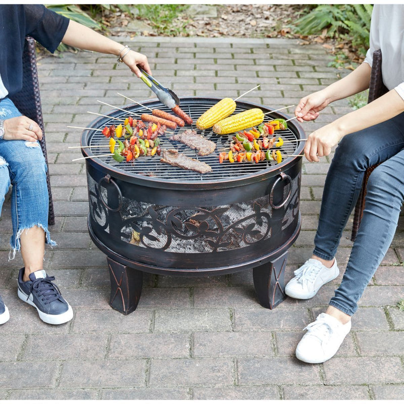 Large Firepit BBQ Outdoor Garden grill with cover