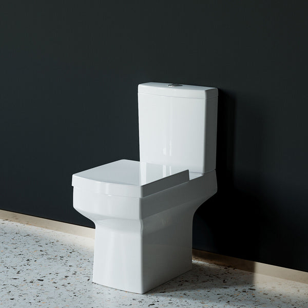 Modern White Ceramic Close Coupled Toilet