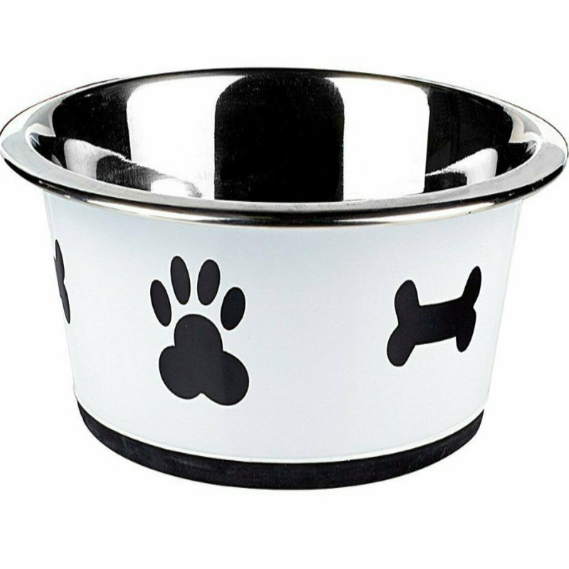 Large Classic Pet Metal Meal Bowl - Cints and Home
