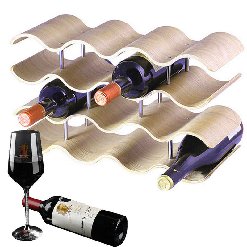 4 Tier 14 Wine Bottle  Stackable Wine Rack