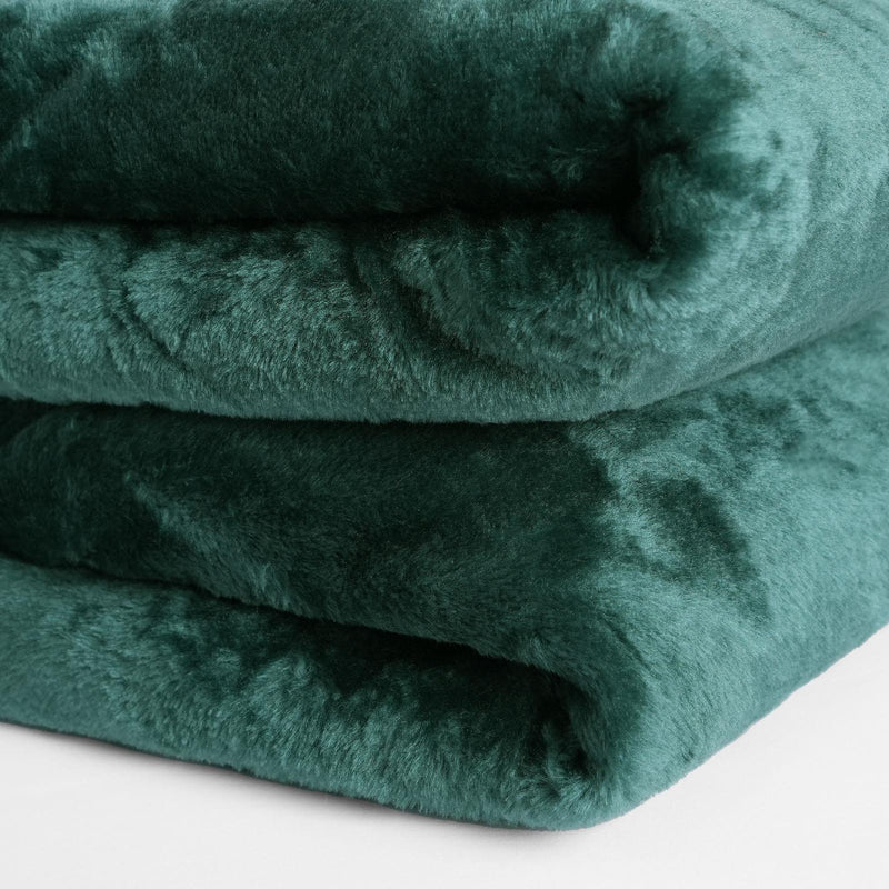 Large Luxury Faux Fur Throw Sofa Bed Mink
