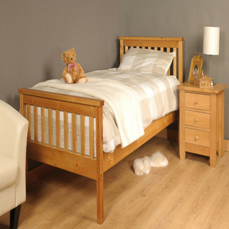 Single 3ft Wooden Frame Bed With Mattress Options - Cints and Home