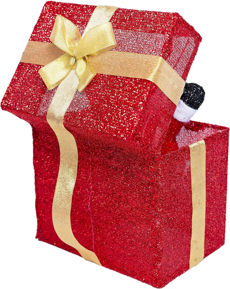 Christmas Santa Pop-Up LED Gift Box