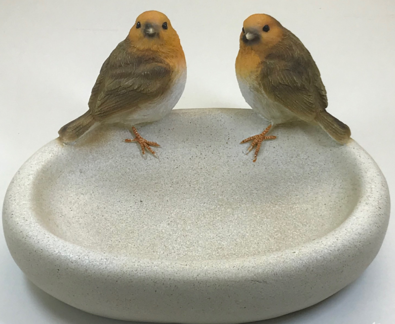 Aged stone effect Bird Bath/feeder - Cints and Home