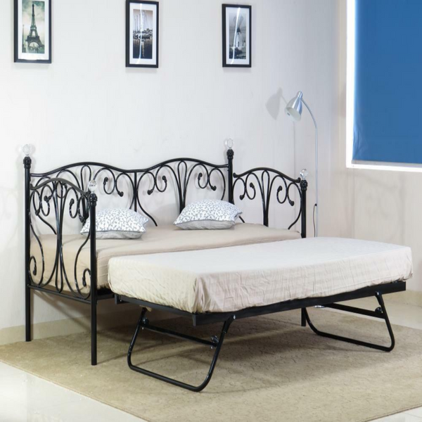 2ft6, 3ft Day Bed with Trundle & Mattress Option - Cints and Home