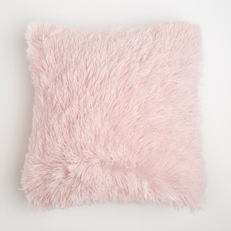 Fluffy Pack of 4 Square Cushion Covers Shaggy Set