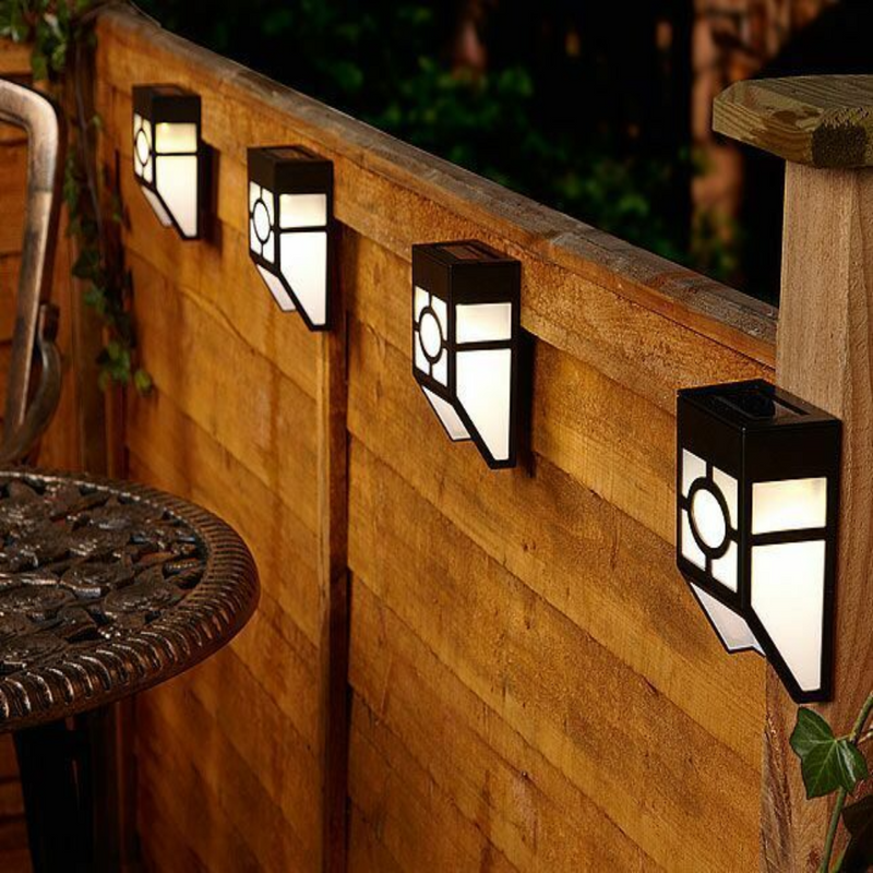 Wall Mount LED Solar Fence Lamp - Cints and Home
