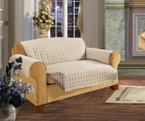 Reversible Sofa Throw Quilted Sofa Covers Anti Slip