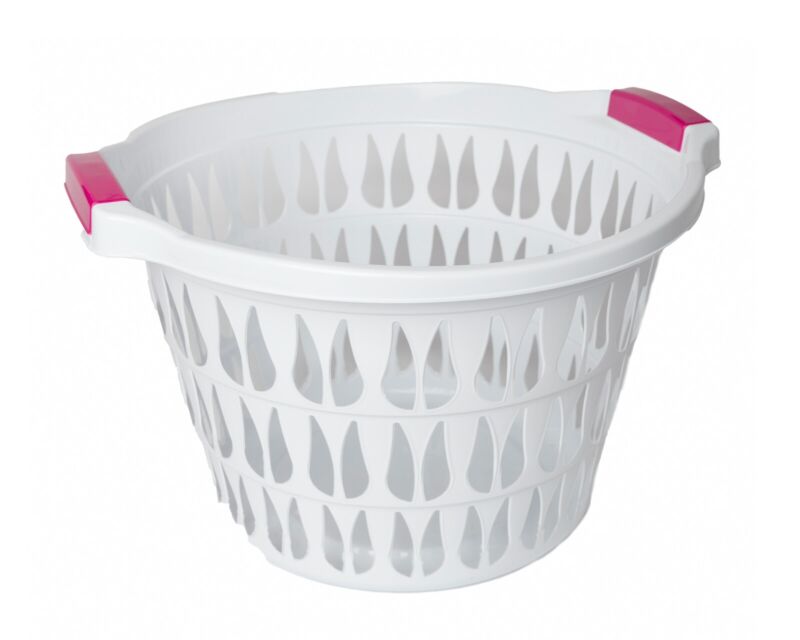 Plastic Laundry Basket Hamper Washing Clothes
