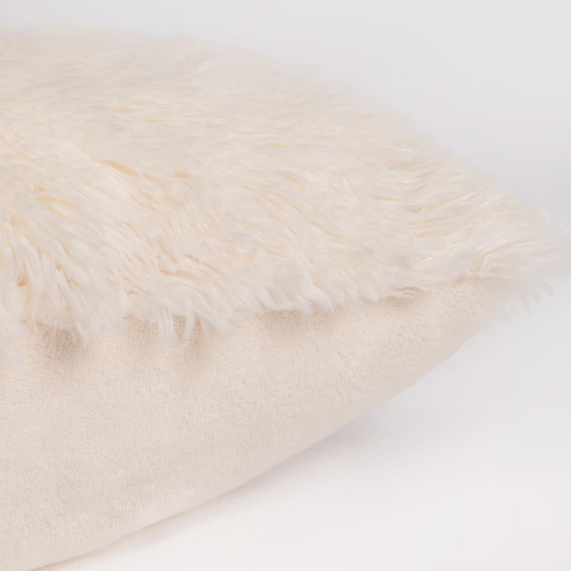 Fluffy Pack of 4 Square Cushion Covers Shaggy Set
